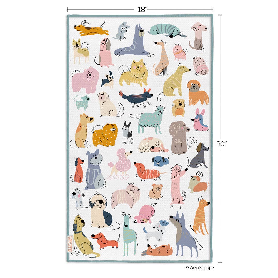 If Dogs Could Talk Microfiber Kitchen Towel - The Preppy Bunny