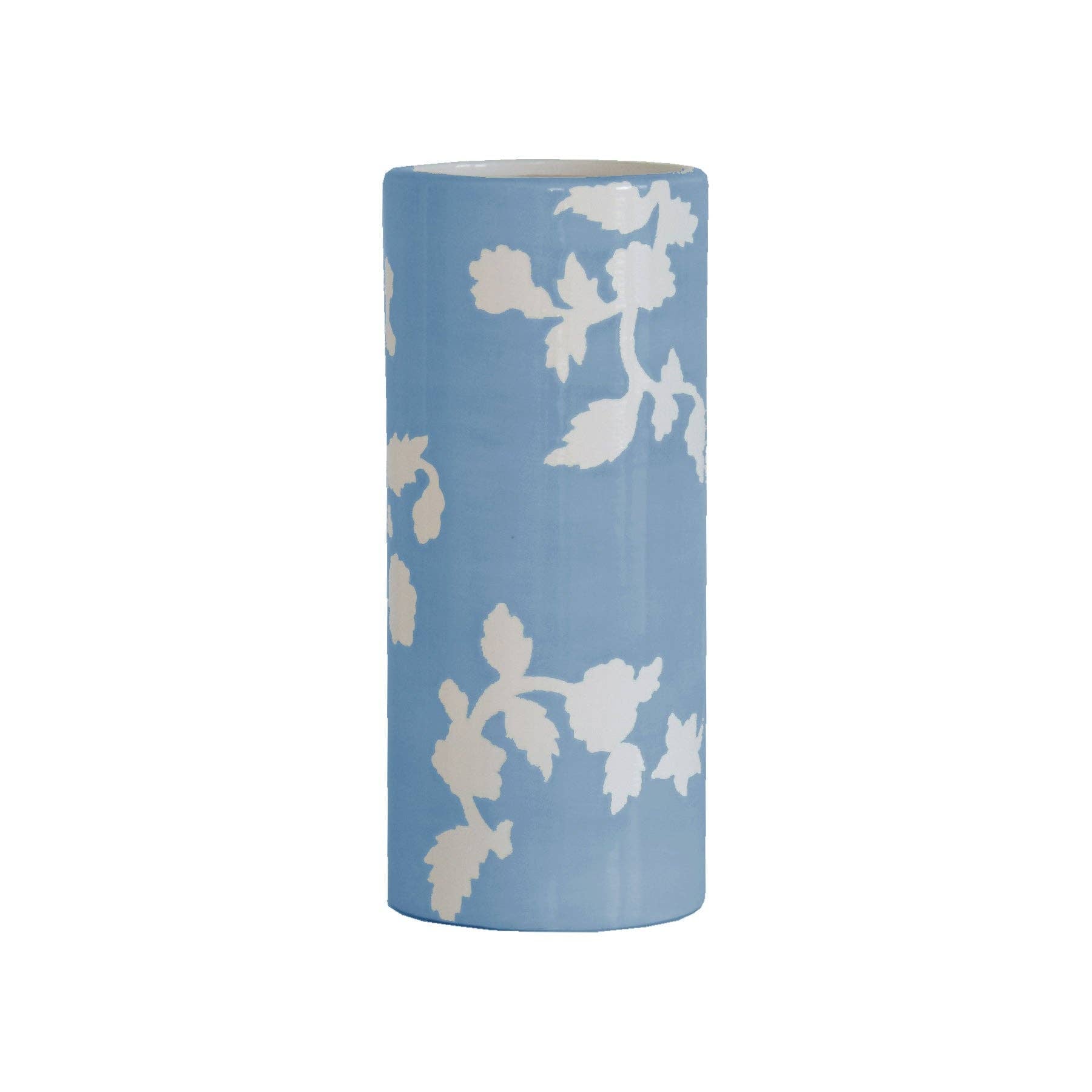 Chinoiserie Dreams Column Vase in French Blue - The Preppy Bunny