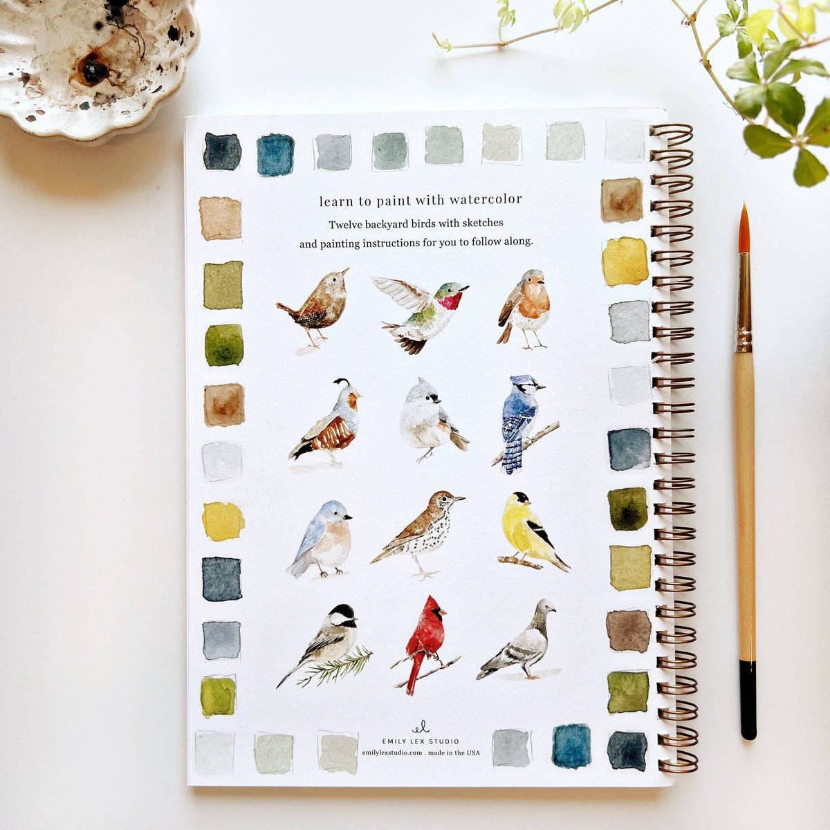 Birds Watercolor Workbook - The Preppy Bunny