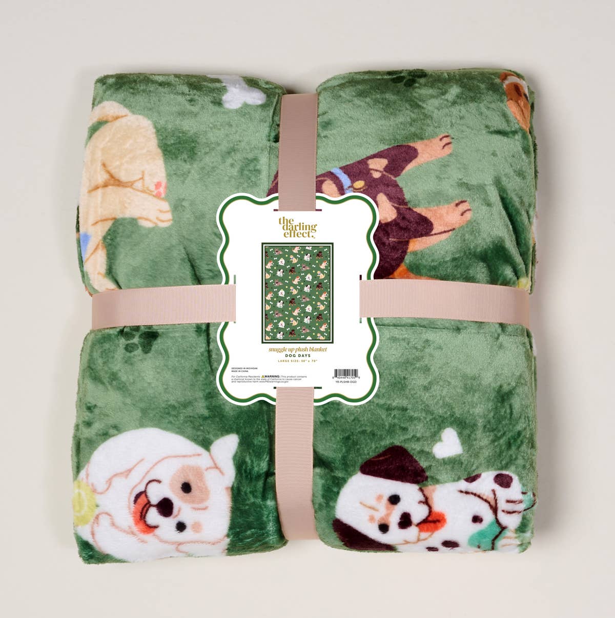 Snuggle Up Plush Blanket in Dog Days - The Preppy Bunny
