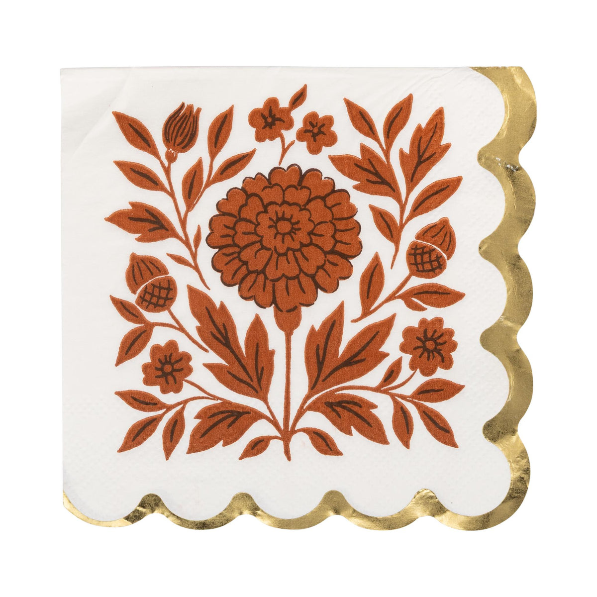 Fall Flora Paper Cocktail Napkins