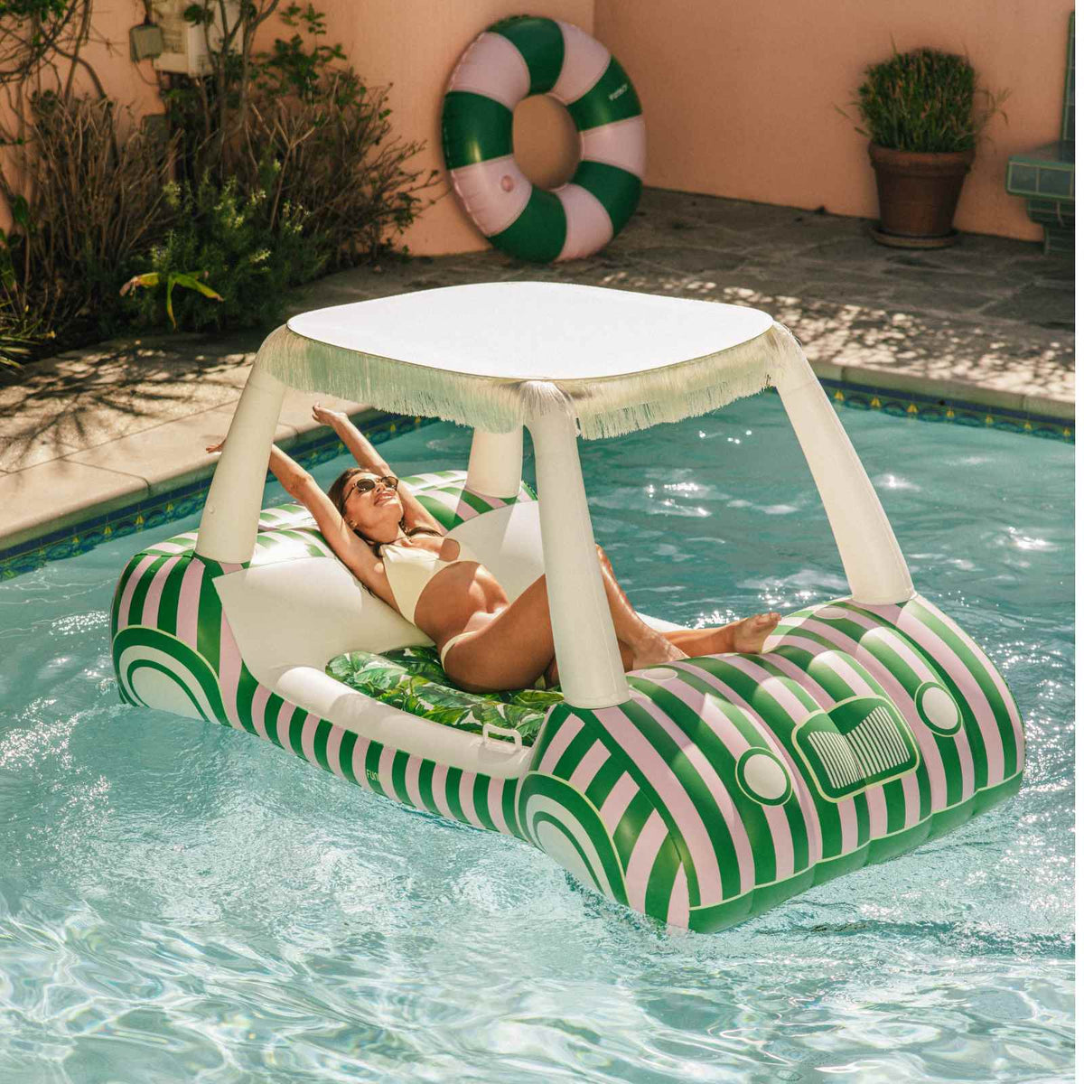 Golf Cart Pool Float - The Preppy Bunny
