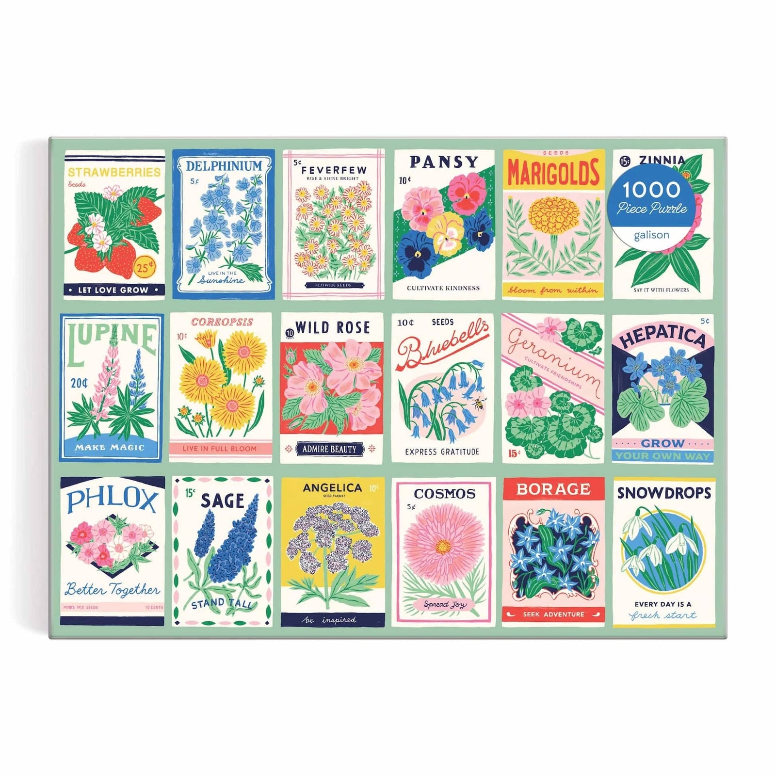 Ever Upward Grow Your Own Way 1000 Piece Puzzle - The Preppy Bunny