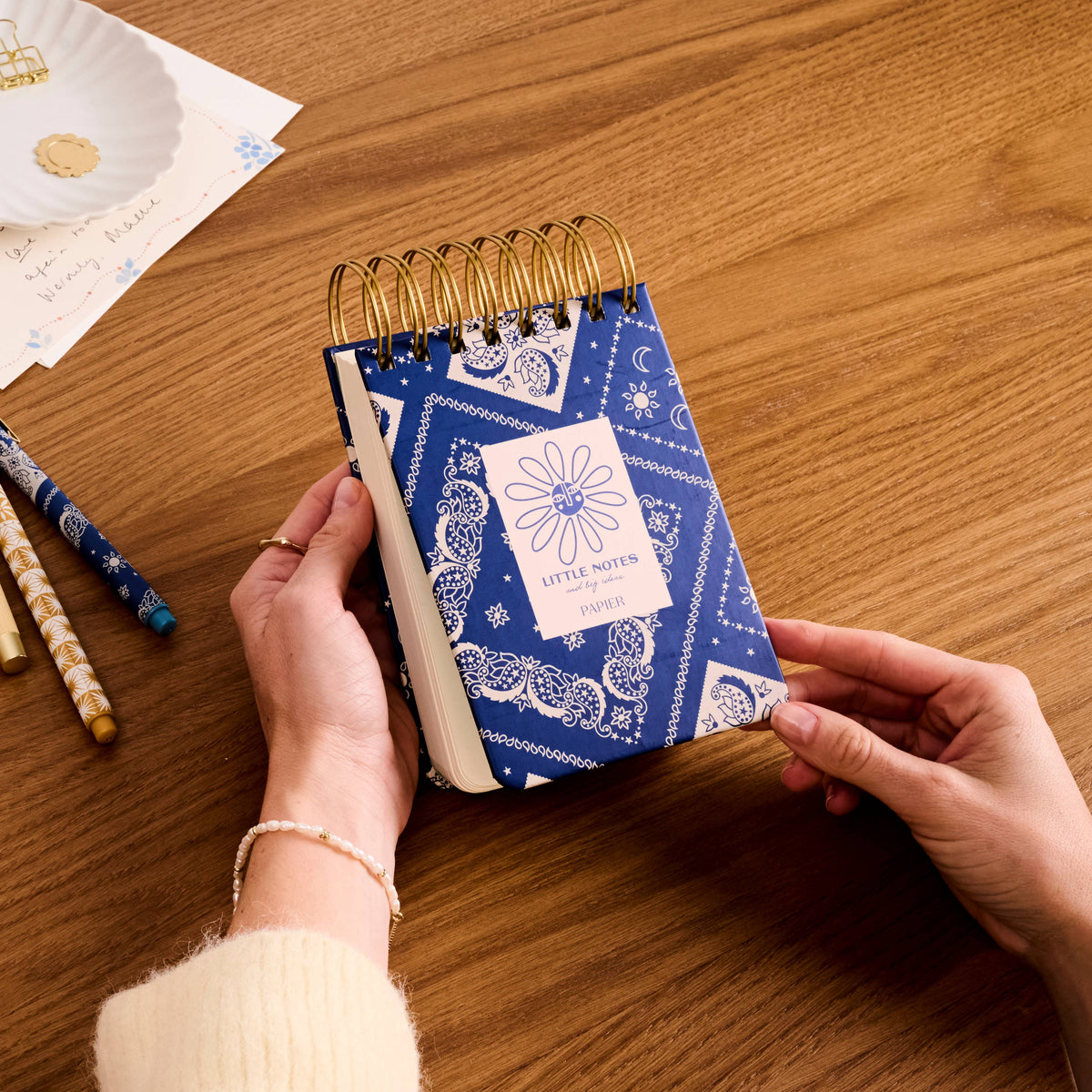 Chunky A6 Hardcover Spiral Notepad - Little Notes