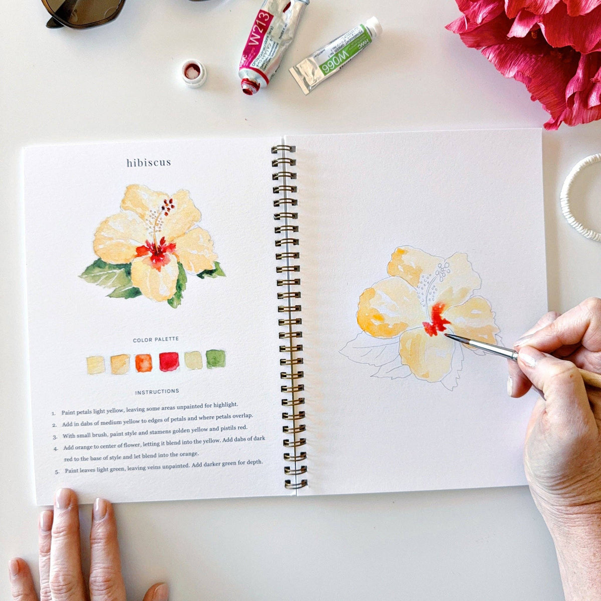 Tropical Watercolor Workbook - The Preppy Bunny