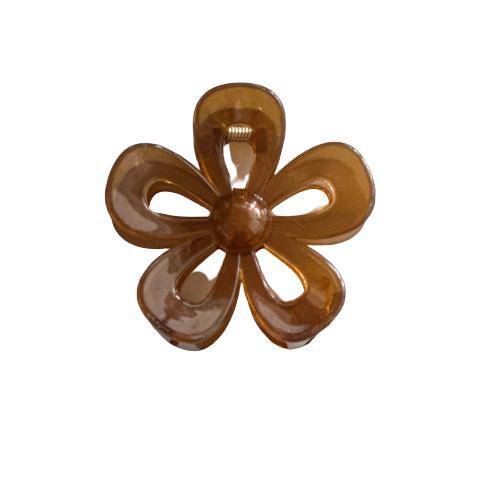 Pop of Floral &quot;Brown&quot; Hair Clip - The Preppy Bunny