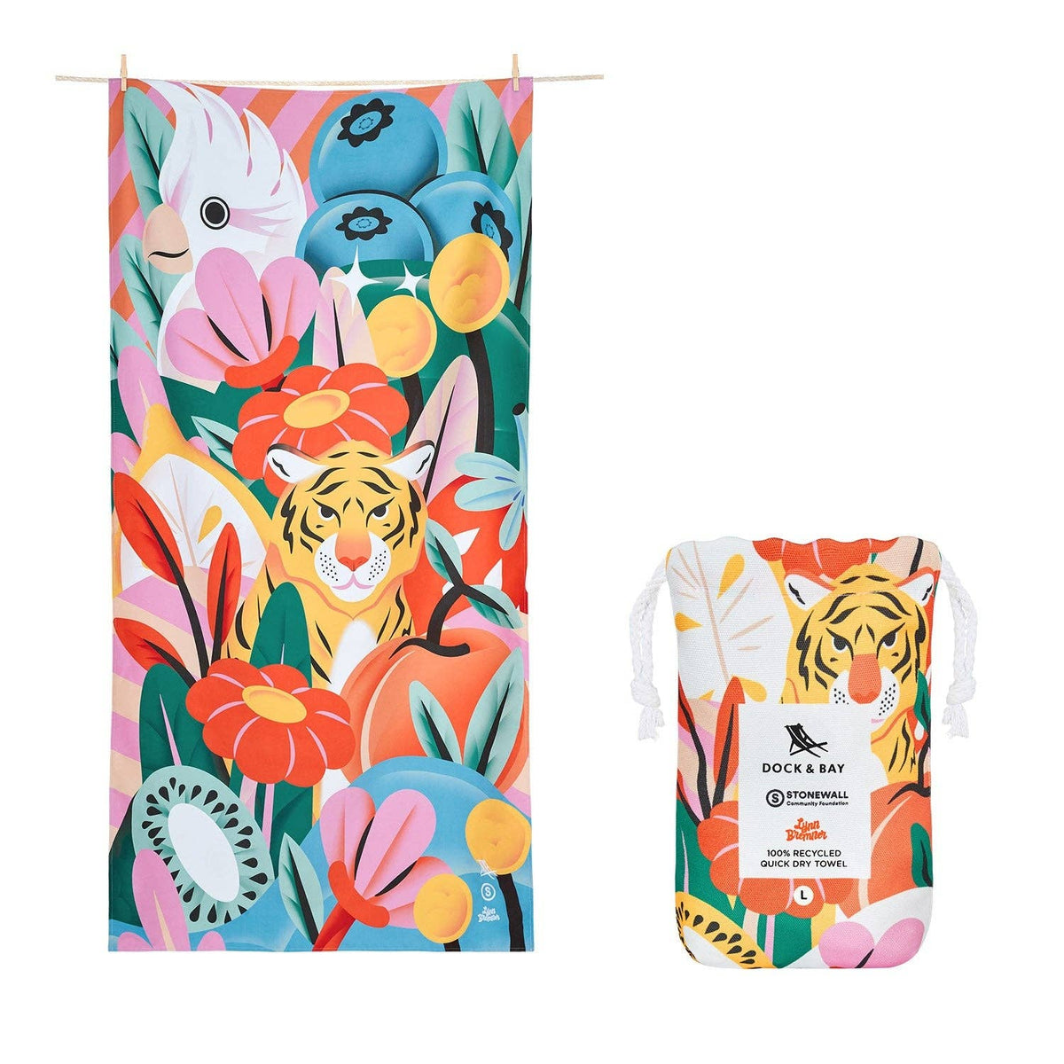 Dock &amp; Bay Quick Dry Towels - Tropic Like It&#39;s Hot - The Preppy Bunny