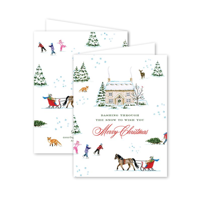 Oh What Fun Winter Greeting Card