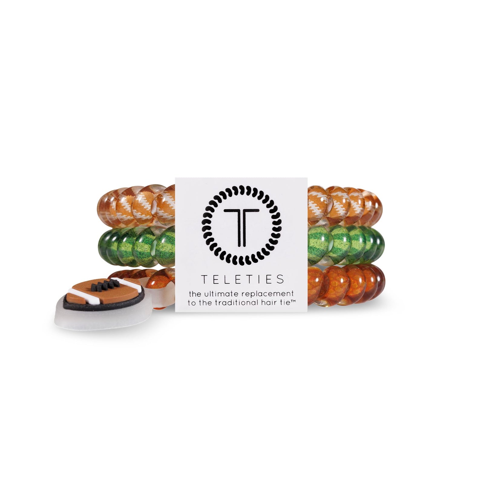 Spiral Hair Coils | Small | Football Hair Ties - The Preppy Bunny