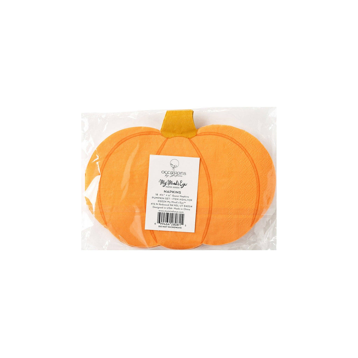 Pumpkin Shaped Paper Napkin Set