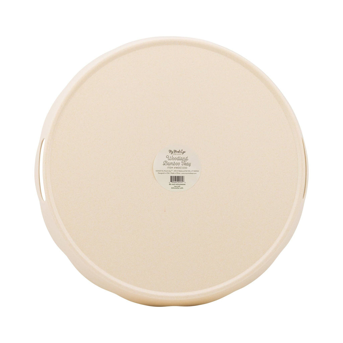 Woodland Christmas Bamboo Tray - Round - The Preppy Bunny