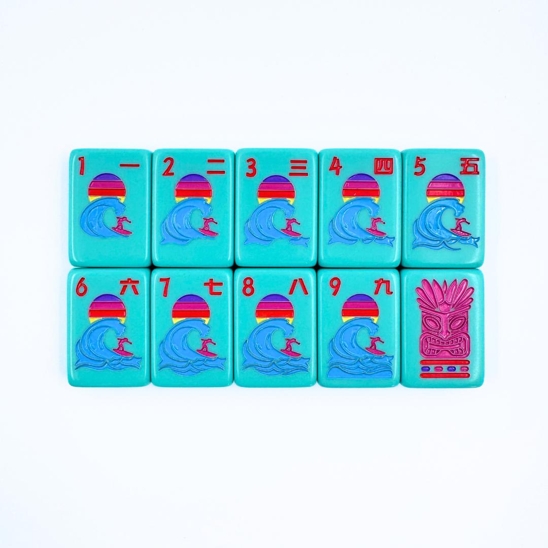 THE HAWAII SERIES | Mahjong Tile Set with Aloha Flair - The Preppy Bunny