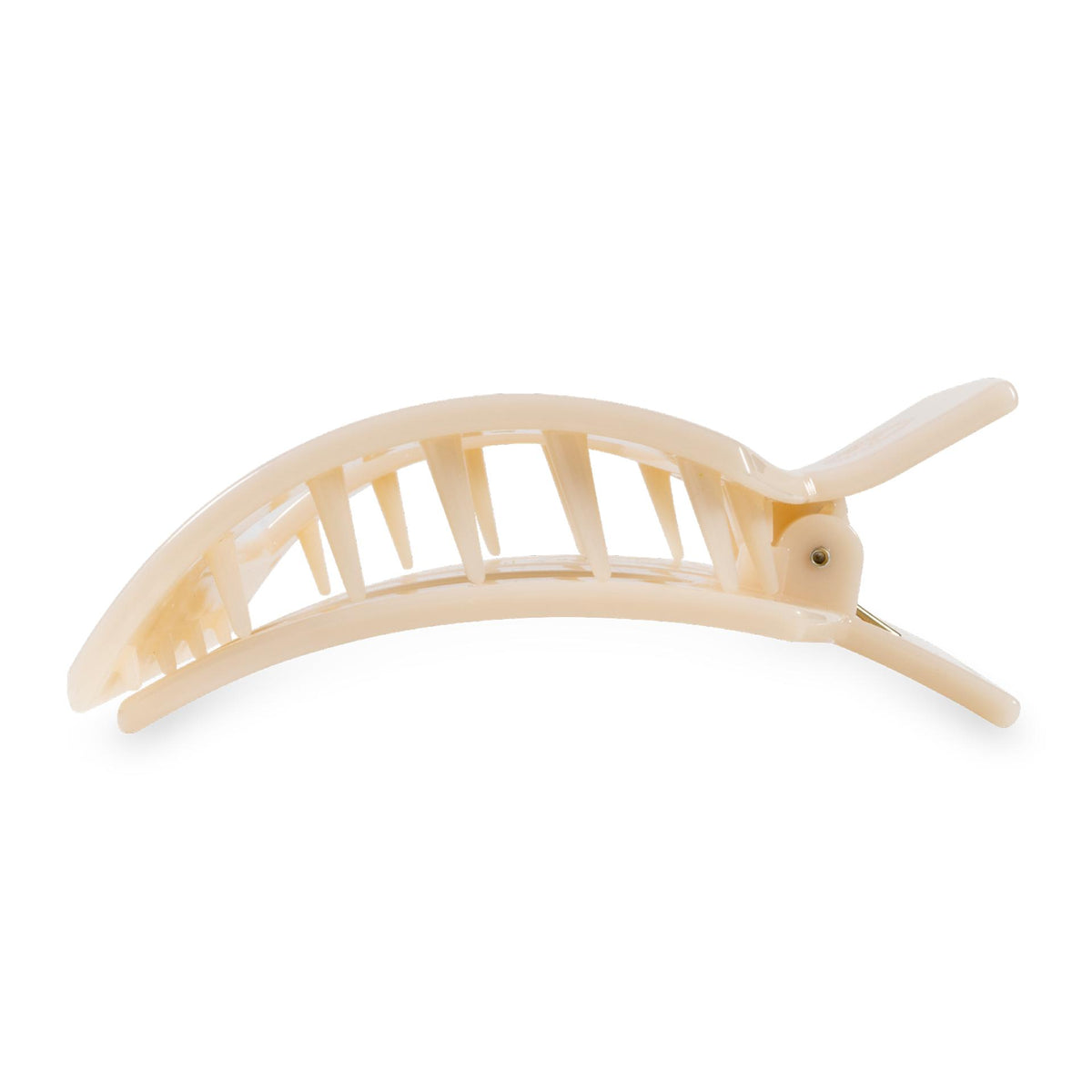 Square Flat Hair Clip | Large | Almond Beige