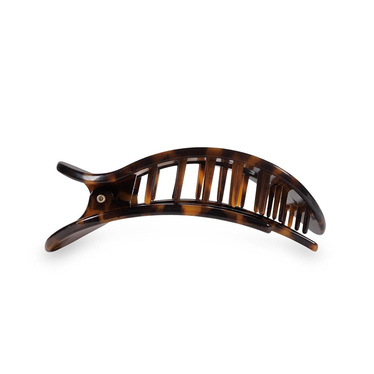 Round Flat Hair Clip | Small | Tortoise