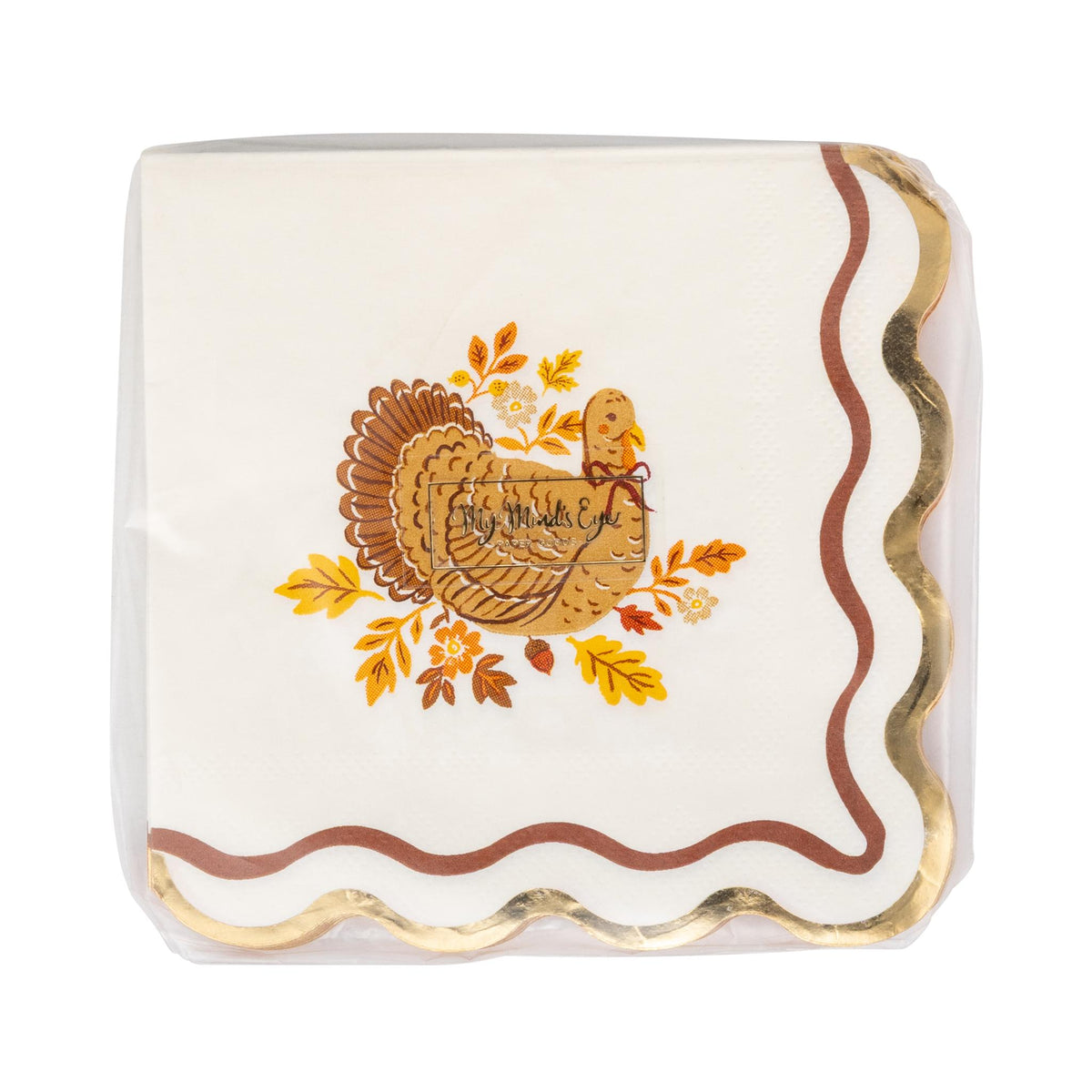 Harvest Turkey Cocktail Paper Napkins