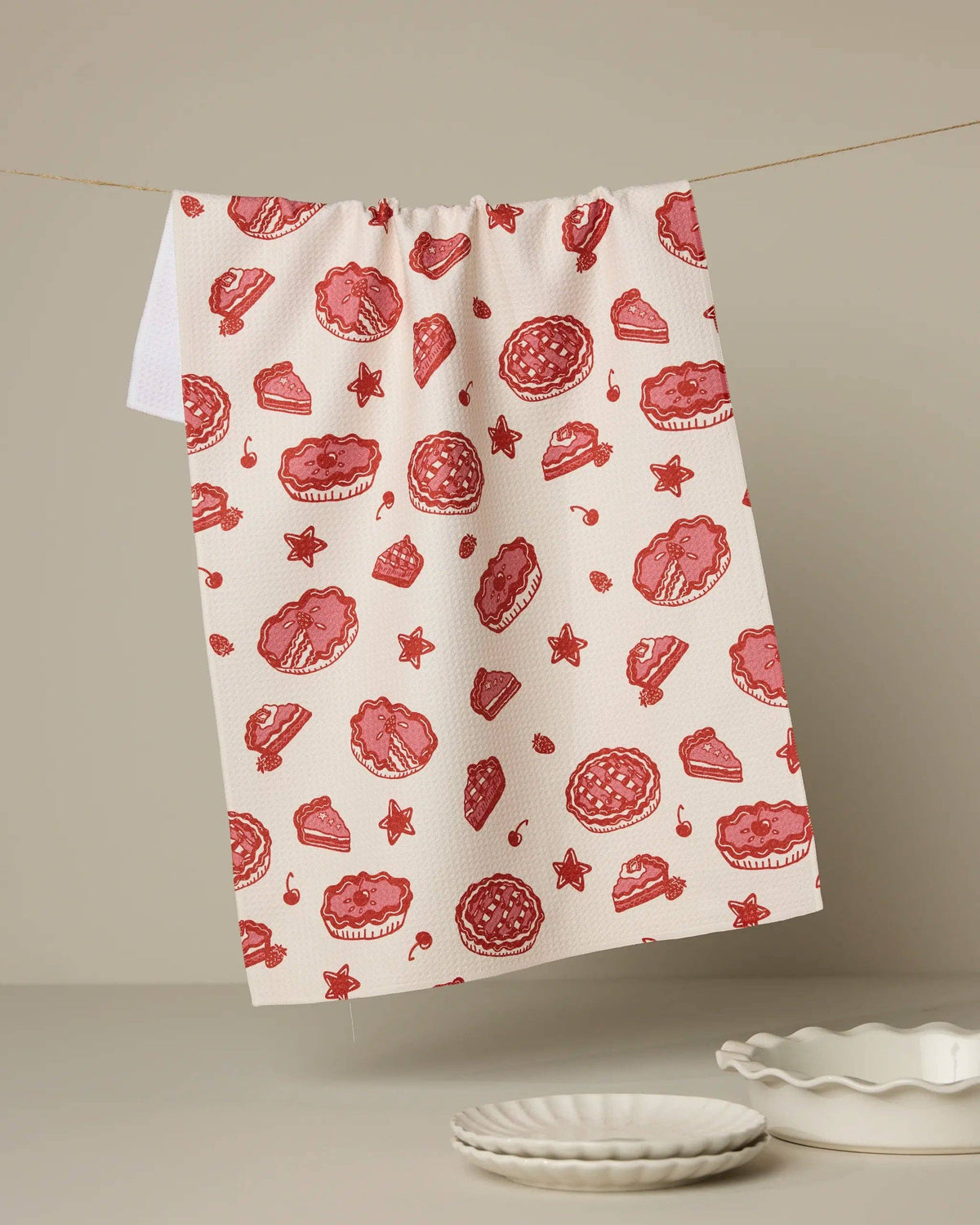Pie-triotic Tea Towel by Geometry