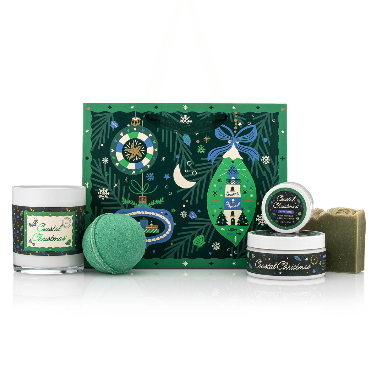 Coastal Christmas® Holiday Gift Bag - The Preppy Bunny