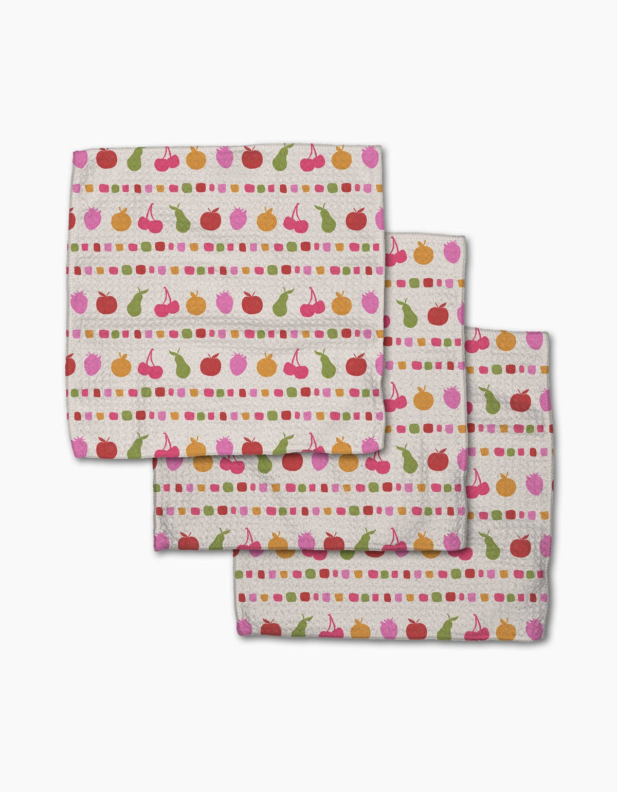 Fruits At The Party Dishcloth Set by Geometry - The Preppy Bunny
