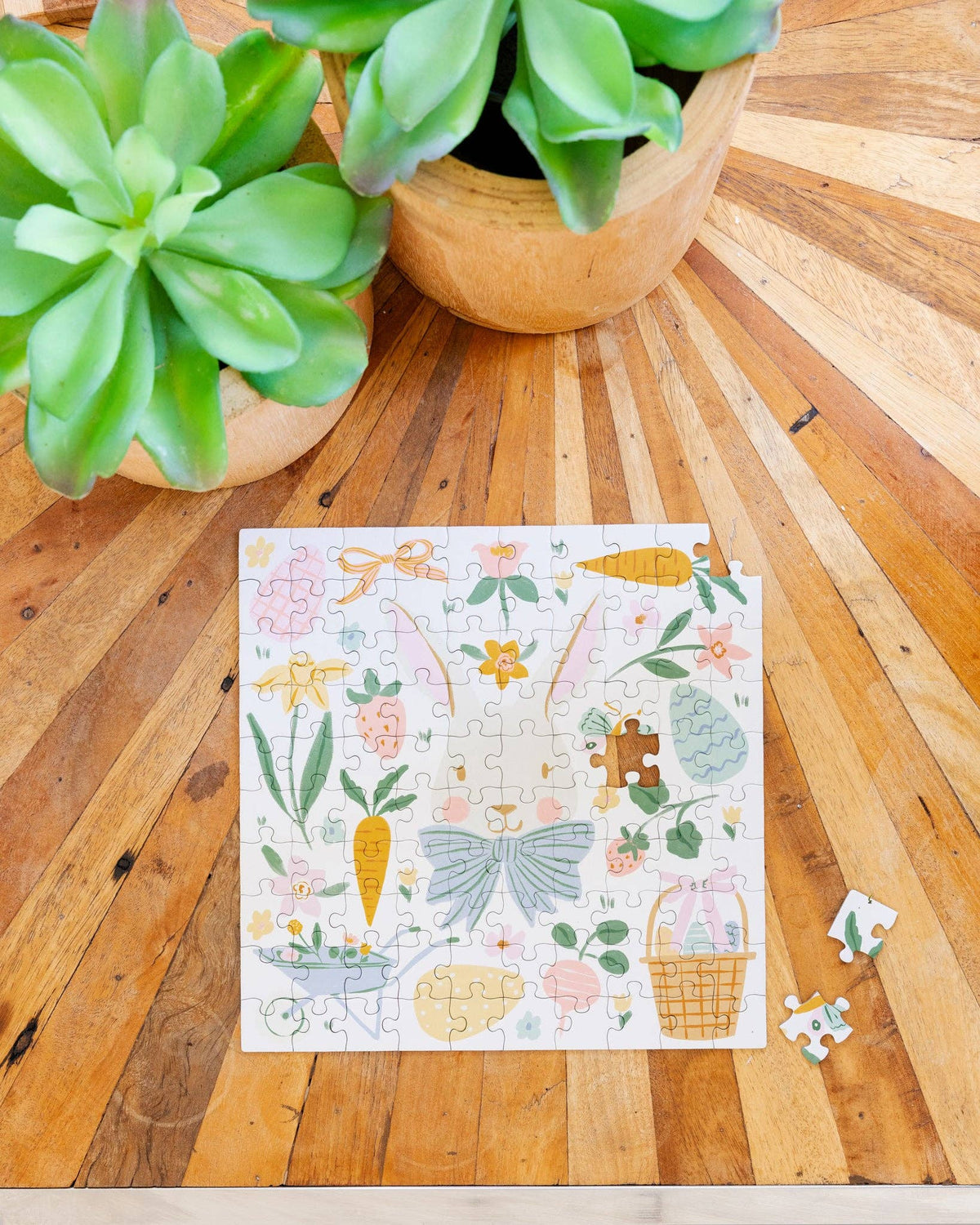 Easter Puzzle - 100 pieces - The Preppy Bunny