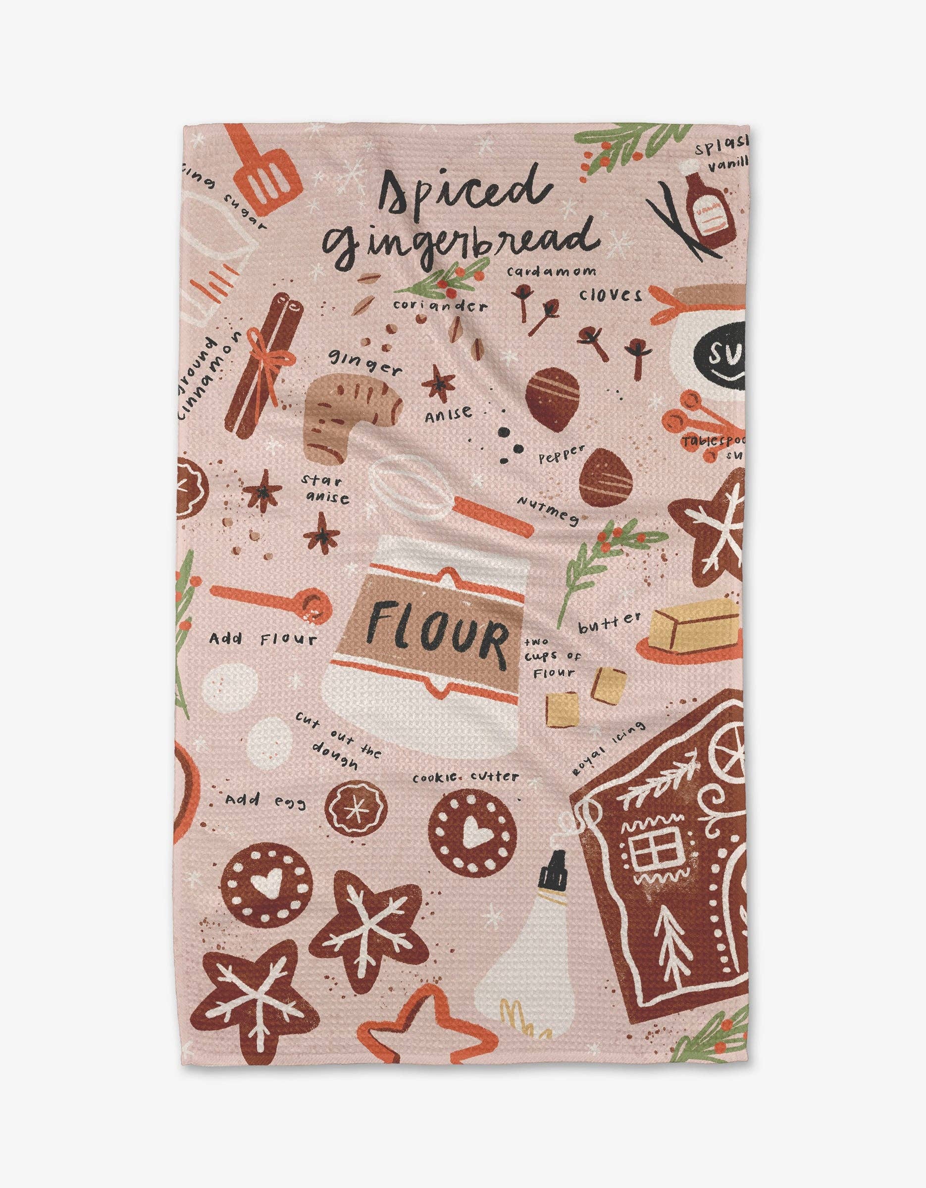 Spiced Gingerbread Tea Towel - The Preppy Bunny