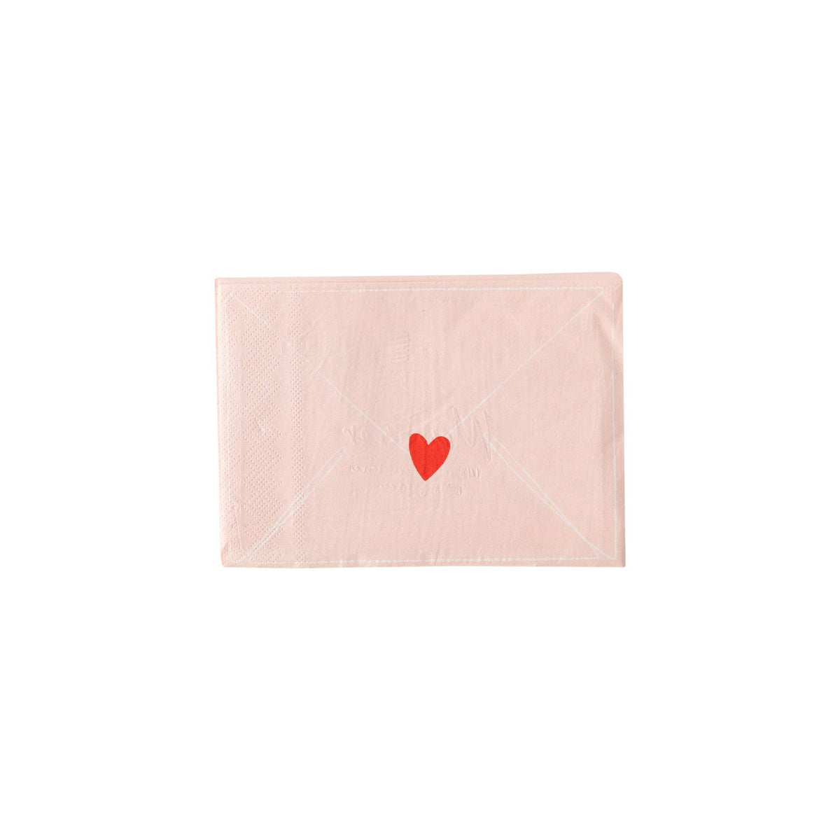 Valentine Love Note Shaped Napkins - The Preppy Bunny