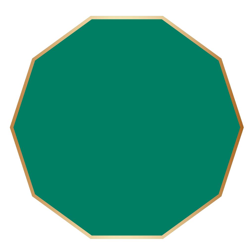 Emerald Green Signature Small Paper Plates