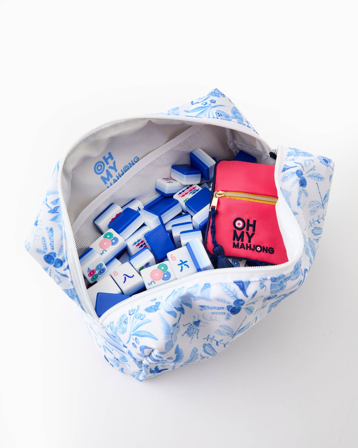 Amazon Blue Tile Storage Bag x Catherine Cartie Collab - The Preppy Bunny