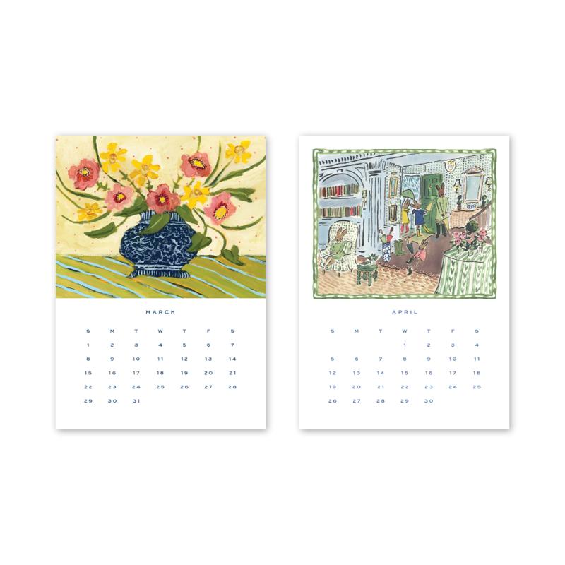 2026 Desktop Calendar - Refill Only - The Preppy Bunny