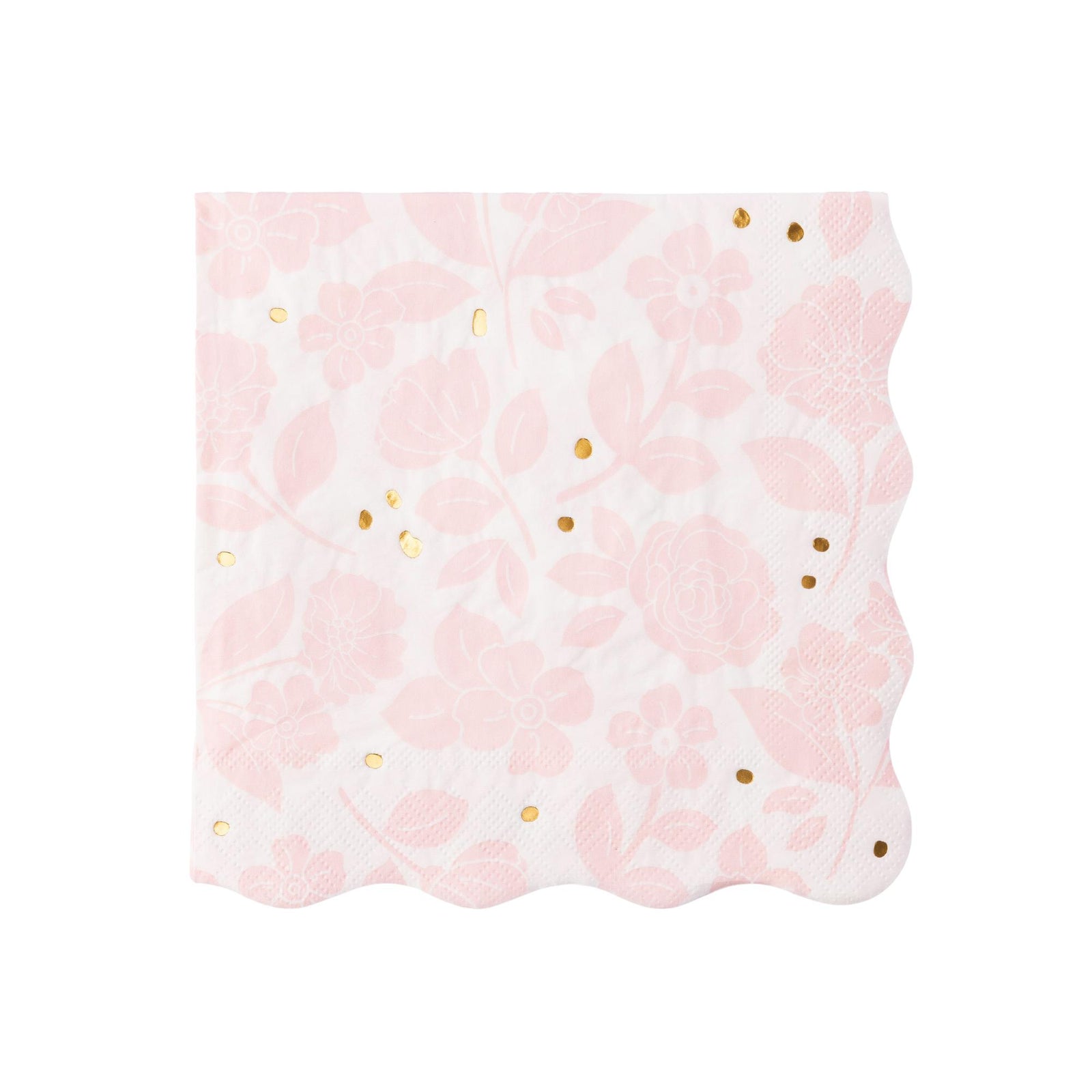 PETAL PINK ELEGANT FLORAL DINNER NAPKIN - The Preppy Bunny