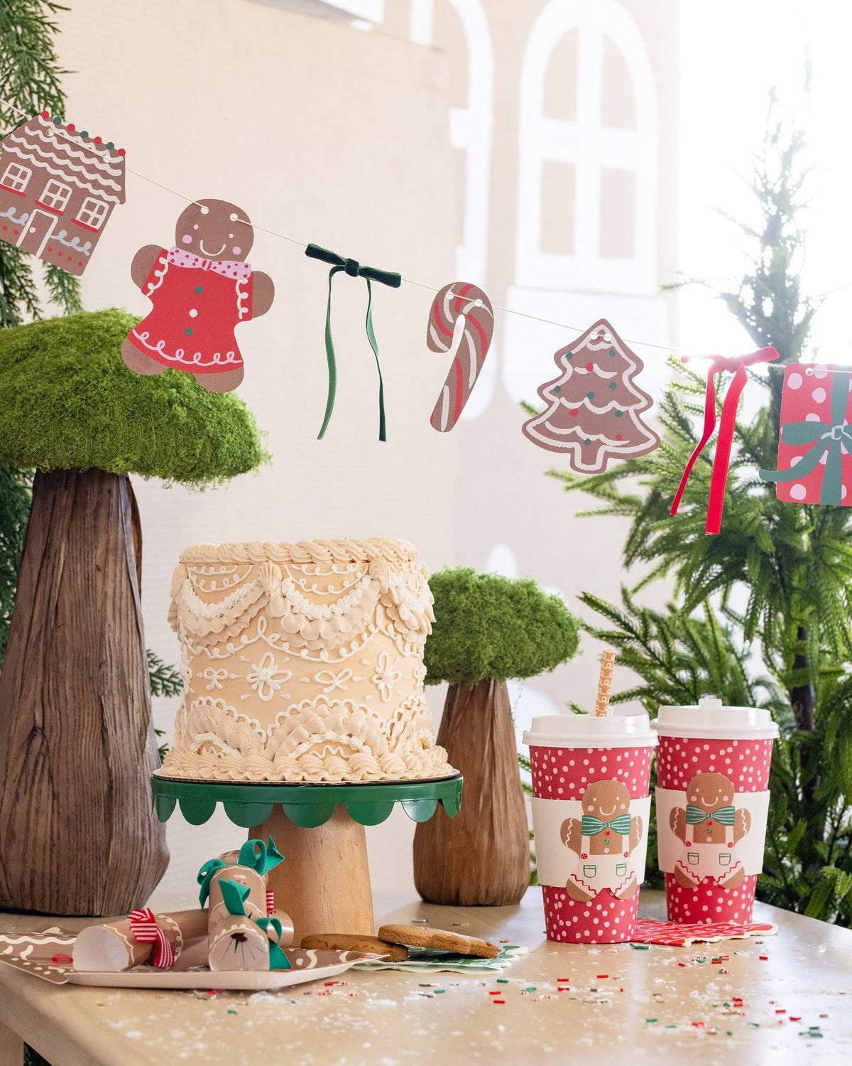 Gingerbread Banner - The Preppy Bunny