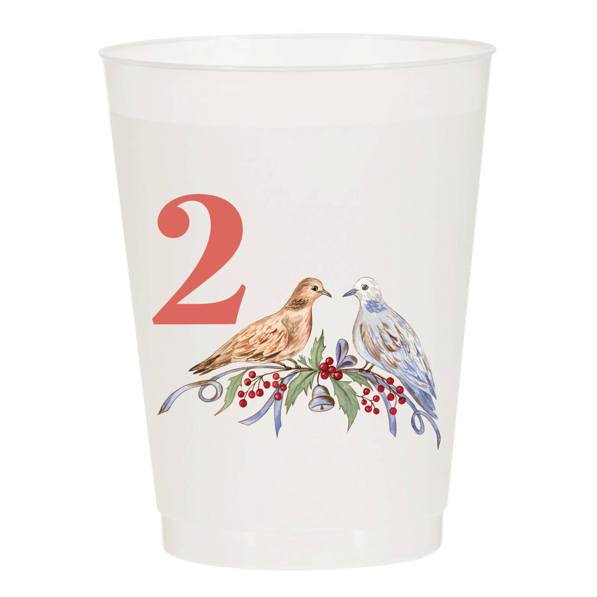 12 Days of Christmas Frosted Cups