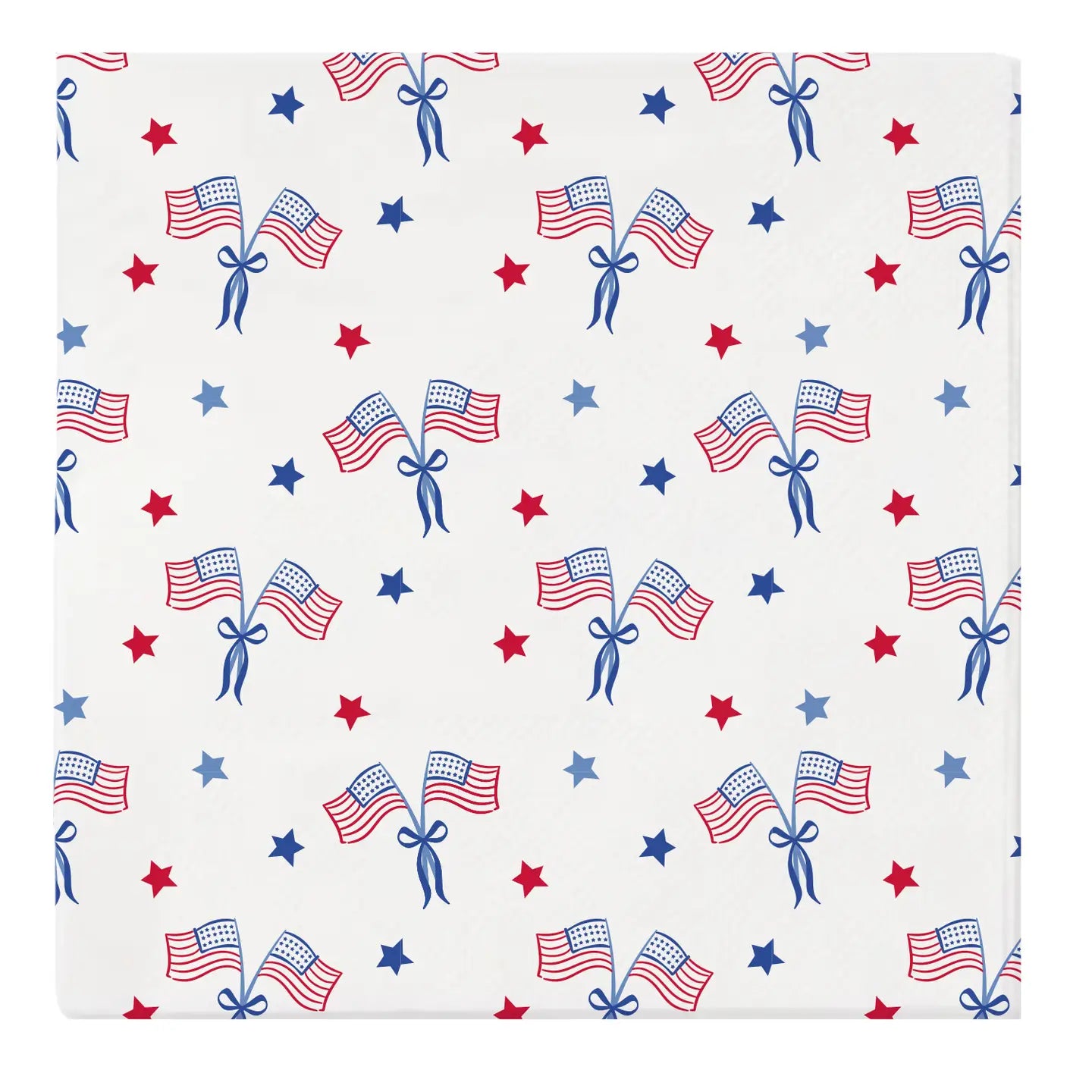 American Flag Paper Cocktail Napkins - The Preppy Bunny
