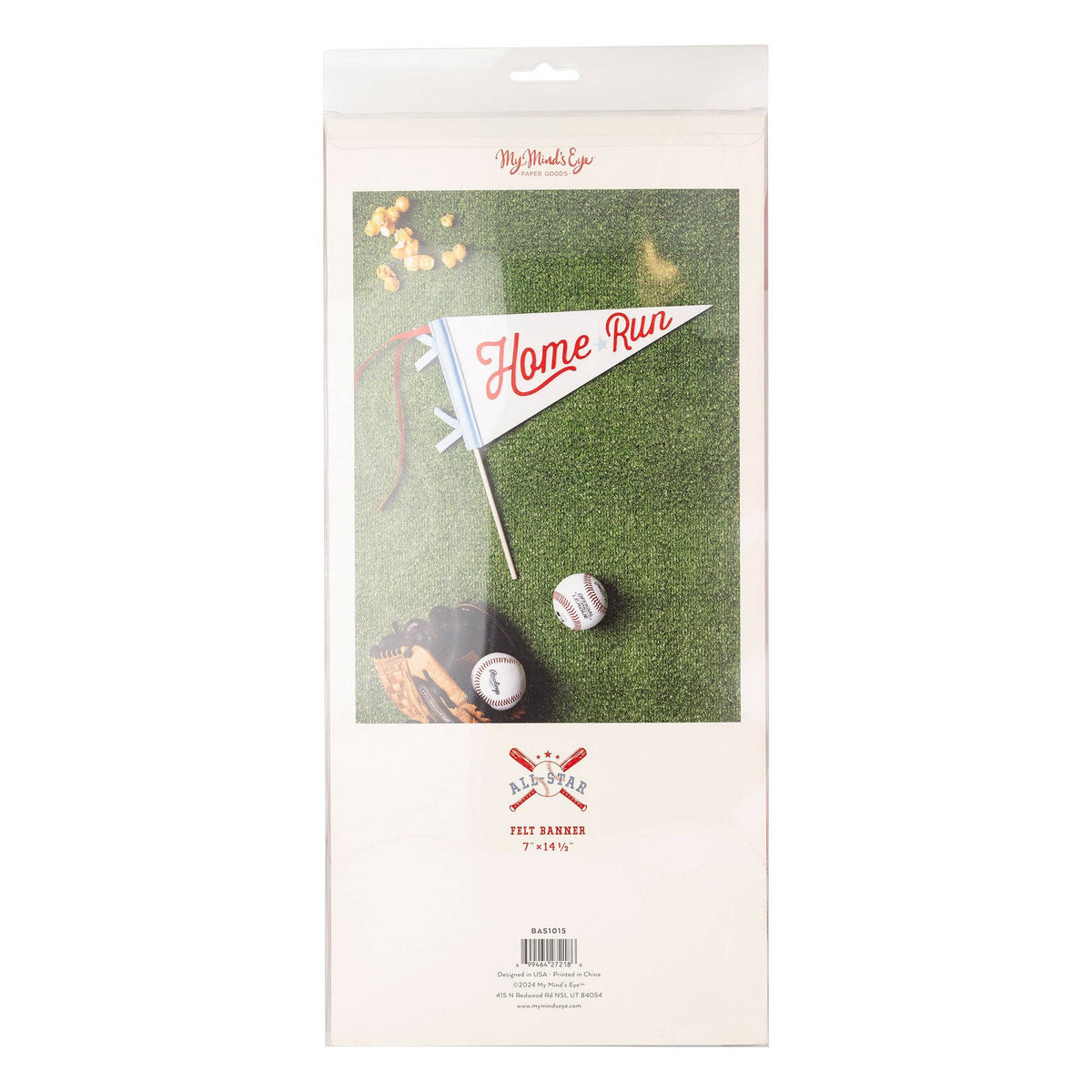 Baseball Felt Pennant Banner - The Preppy Bunny