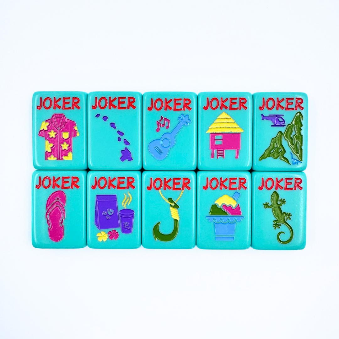 THE HAWAII SERIES | Mahjong Tile Set with Aloha Flair - The Preppy Bunny