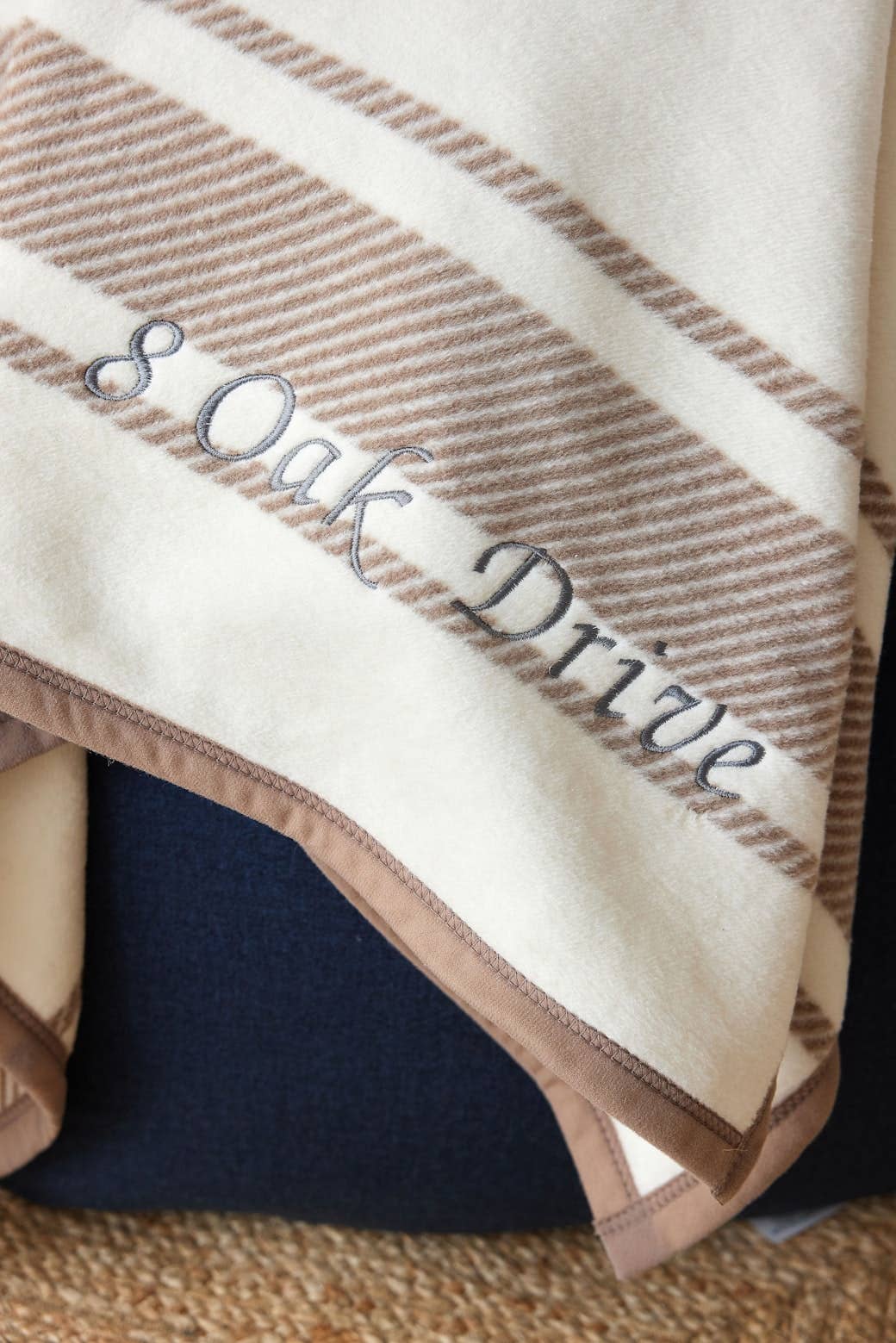 Dockside Stripe Sepia Blanket by ChappyWrap