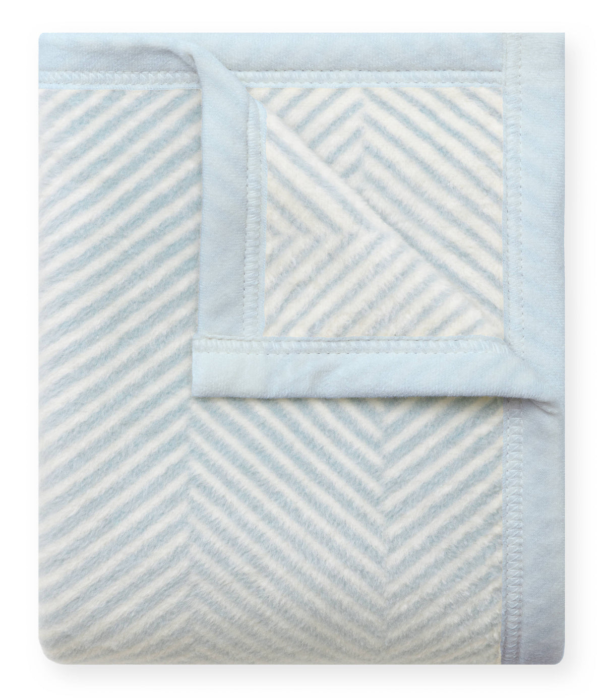 Harborview Herringbone Sky Mini Blanket ChappyWrap