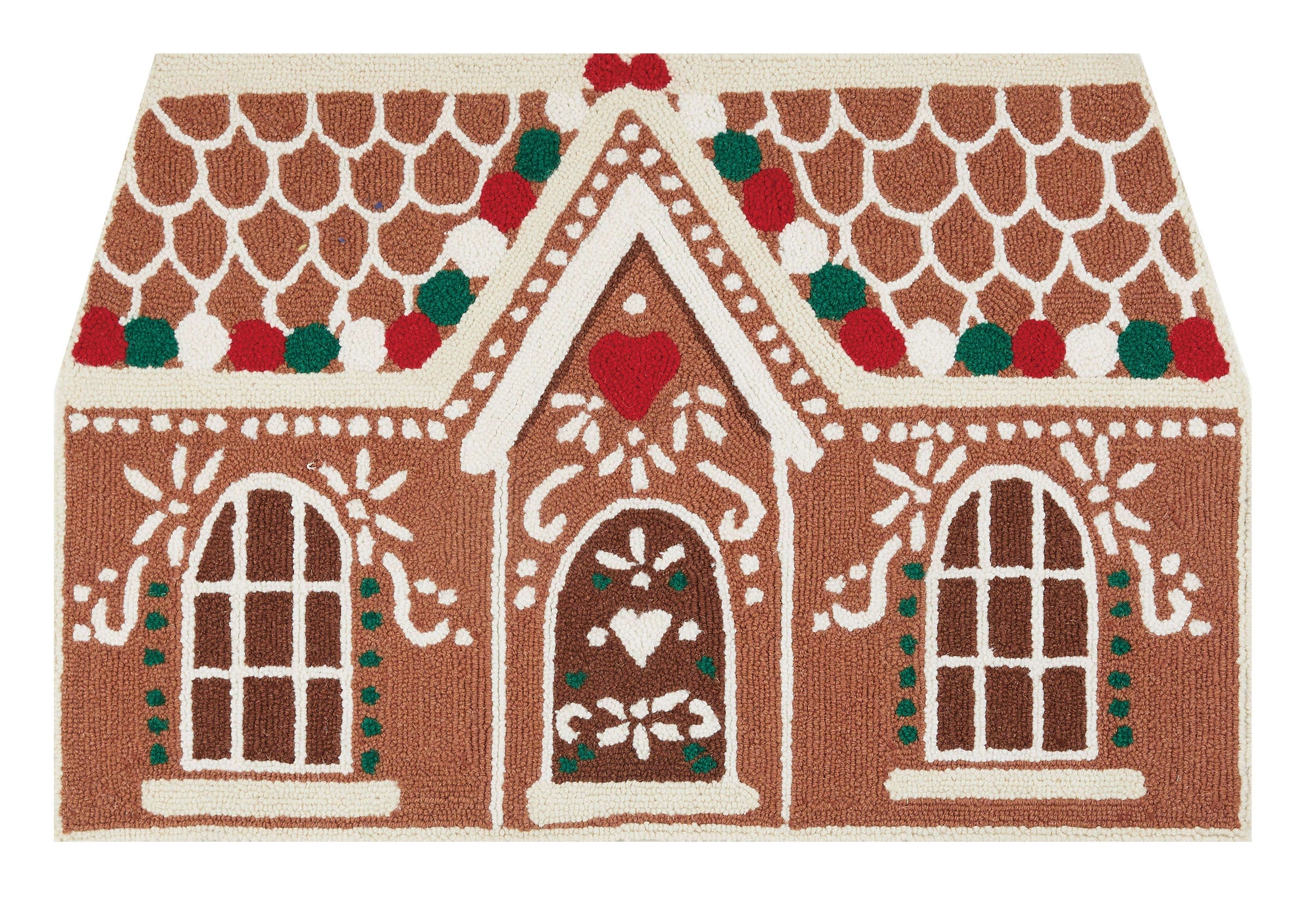 Gingerbread House Hook Rug - The Preppy Bunny