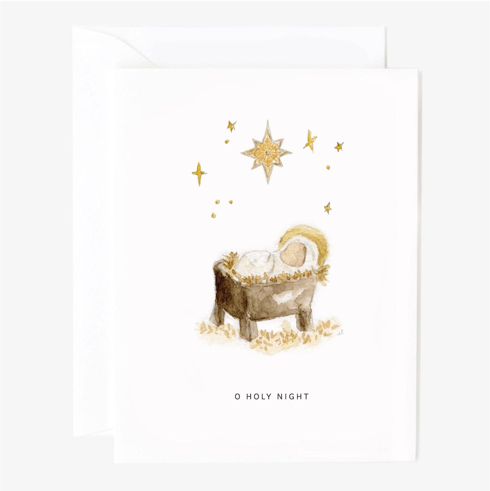 O holy Night Greeting Card - The Preppy Bunny