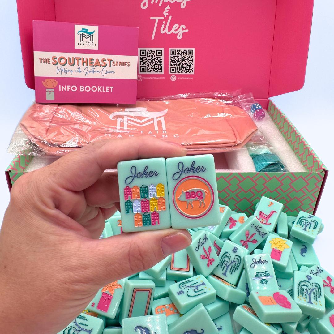 THE SOUTHEAST SERIES | Mahjong Set with Southern Charm - The Preppy Bunny