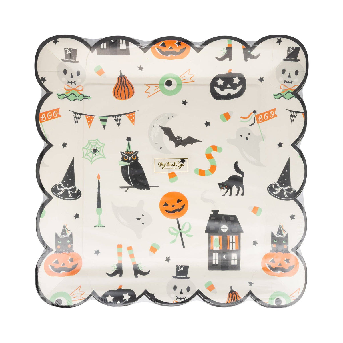 Tricks &amp; Treats 10&quot; Paper Plates - The Preppy Bunny