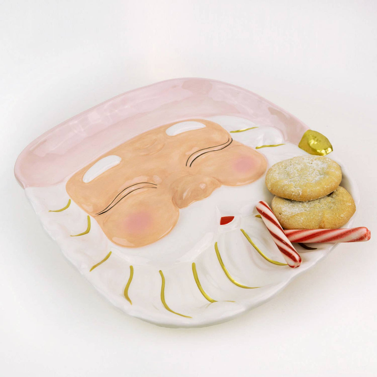 Pink Hat Santa Platter