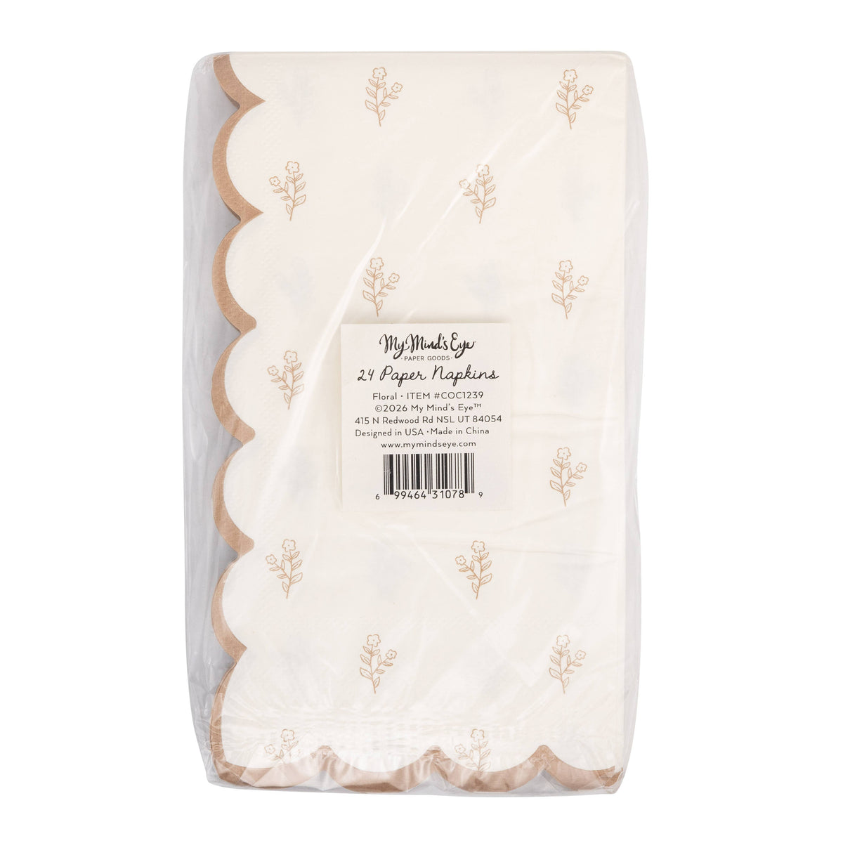 Cottontail Floral Dinner Napkins - The Preppy Bunny