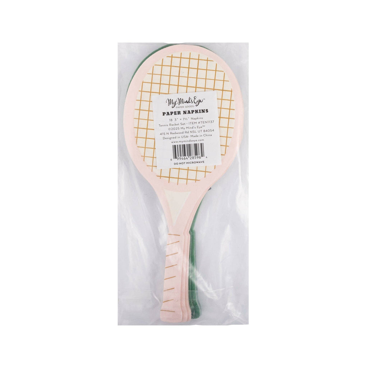 Tennis Racket Paper Napkin Set - The Preppy Bunny