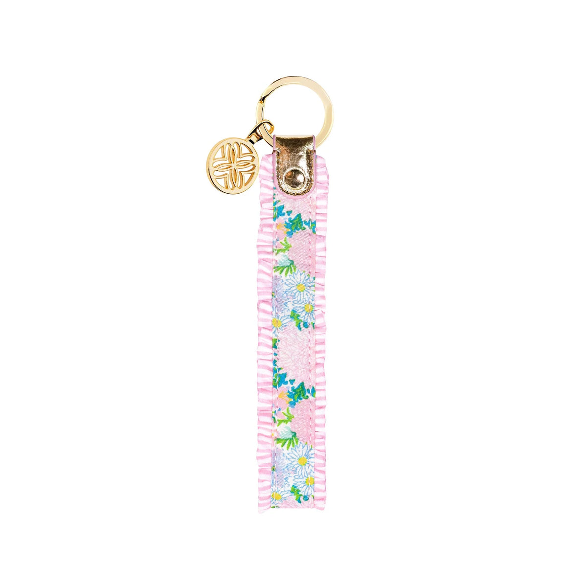 Ruffle Strap Keychain in Lilly Garden Home - The Preppy Bunny