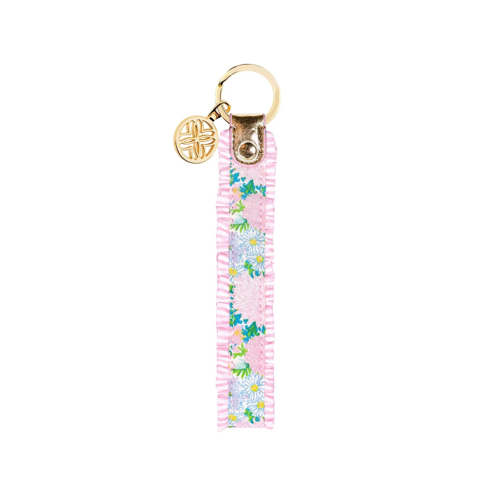 Ruffle Strap Keychain in Lilly Garden Home - The Preppy Bunny