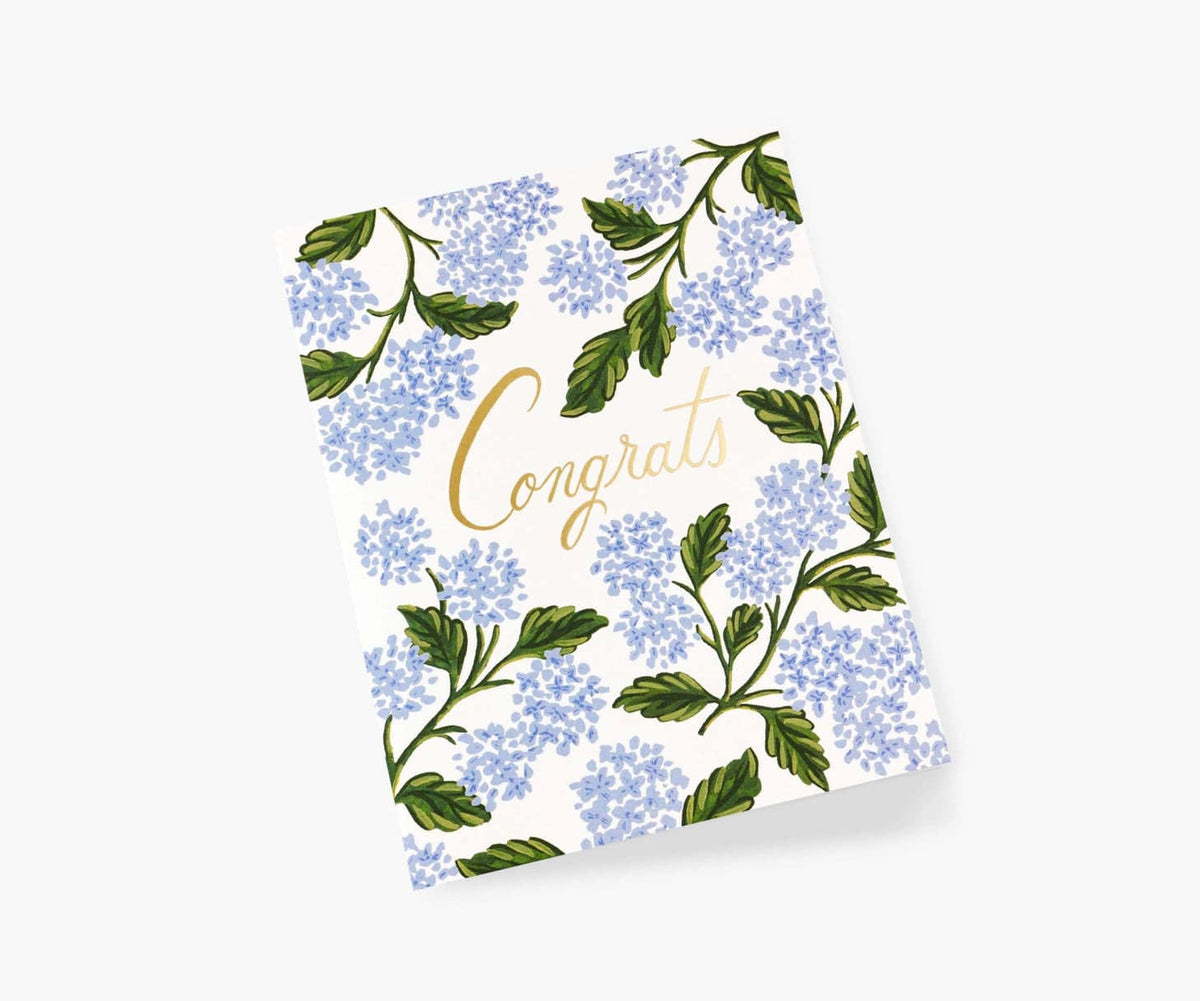 Hydrangea Congrats Greeting Card - The Preppy Bunny