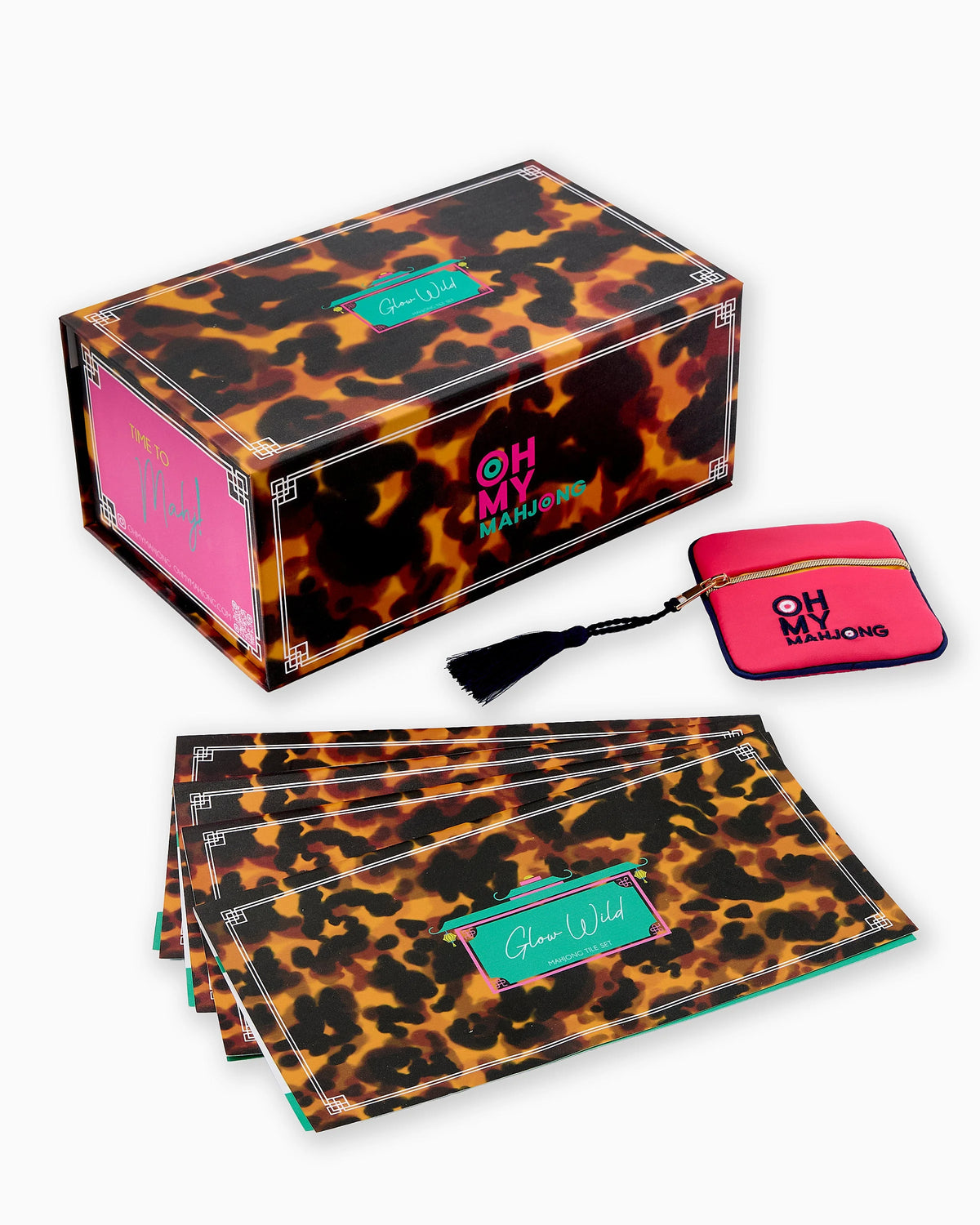 Glow Wild Mahjong Tiles - The Preppy Bunny