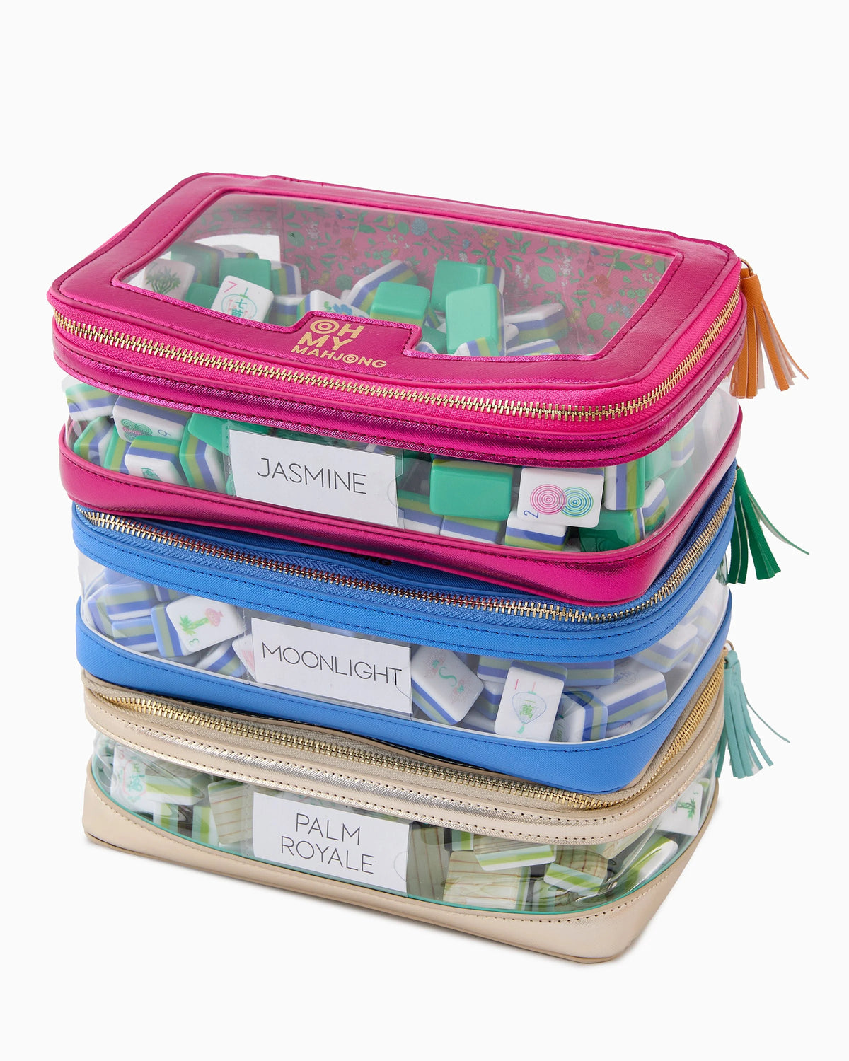 Blue Tile Storage Bag - The Preppy Bunny