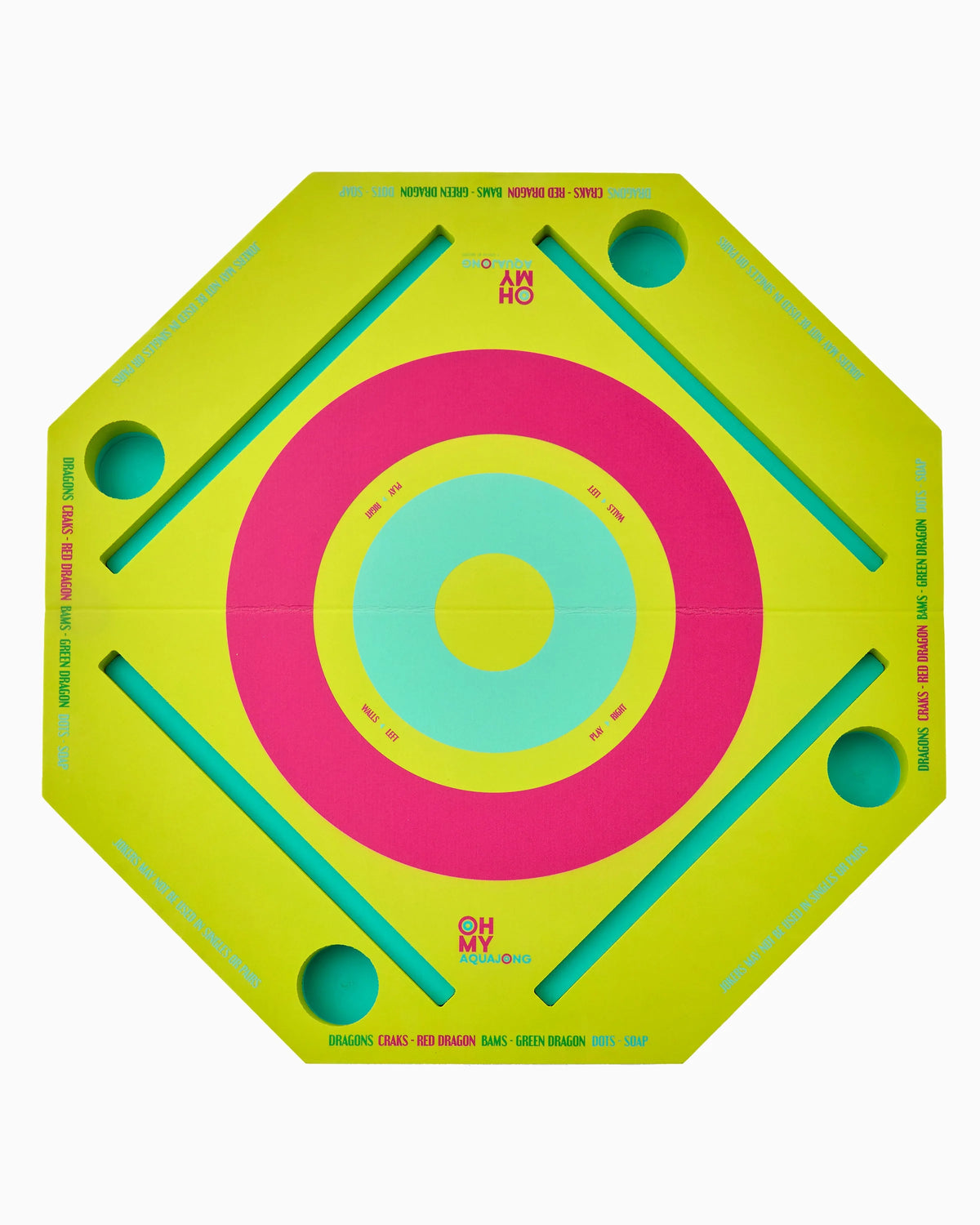 Green Aqua Jong Pool Mat - The Preppy Bunny