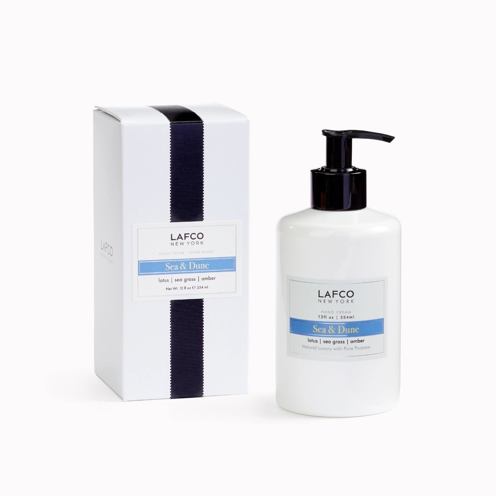 Lafco bottle and box on a white background